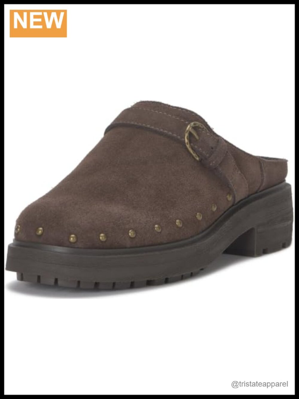Suede Slip-On Block Heel Pumps Pull-On Closed Toe Casual Shoes